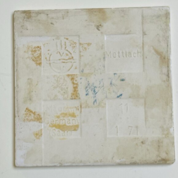 Vintage Windmill Scene Tile Coaster Made In Germany - Picture 4 of 8